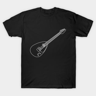 Classic Vox Mark VI Teardrop guitar outline graphic T-Shirt